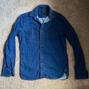 Nordstrom Men’s Shop Trim Fit Utility Denim Shirt